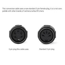 2 Pin To 5 Pin Power Conversion Cable For La-Z-Boy Recliners/Sofas/Lift Chairs -LifeEasySupply Tech Deals Store 0206 f7d0e34a 4647 48e7 953c 90db95b3ff57