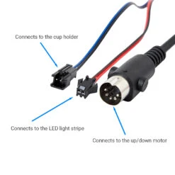 EMoMo RemoP4043F2 Switch For Recliner Lift Chair Home Theater Chair 3 Button -LifeEasySupply Tech Deals Store 0344 a171aeab f2e9 4402 9948 7cfa1bd471b3