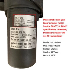 Mulin Power Recliner Motor ML16-246 Linear Actuator Compatible With Catnapper Recliner /Lift Chair/Sofa -LifeEasySupply Tech Deals Store 1 533d5a1c 9936 484f a6fb 7f5f4e8e1d92