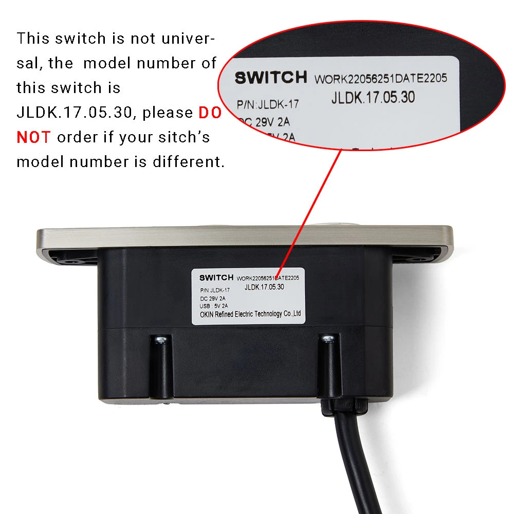 OKIN JLDK.17.05.30 Recliner Switch With USB 2 OKIN JLDK.17.05.30 Recliner Switch With USB - Image 2