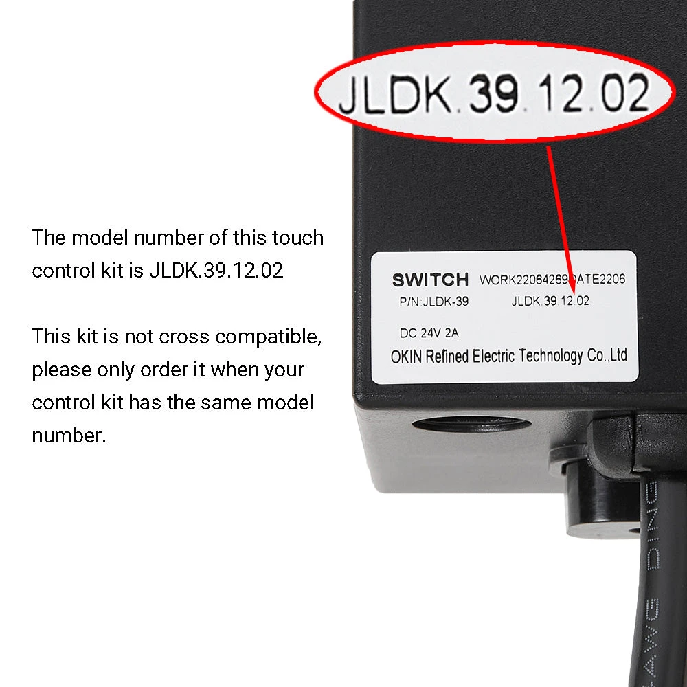 OKIN JLDK.39.12.02 Touch Control Panel And Control Box For Recliner/sectional/home Theater 2 OKIN JLDK.39.12.02 Touch Control Panel And Control Box For Recliner/sectional/home Theater - Image 2