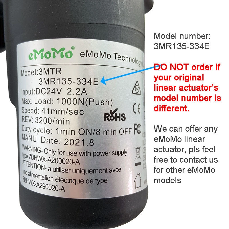 EMoMO 3MR135-334E Linear Actuator 2 EMoMO 3MR135-334E Linear Actuator - Image 2