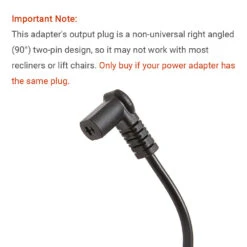 Right Angled Power Cord YH-K290020-C For Power Recliner Or Lift Chair, 29V 2A 5 Right Angled Power Cord YH-K290020-C For Power Recliner Or Lift Chair, 29V 2A -LifeEasySupply Tech Deals Store 3X4A2093