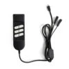6-button Remote Controller With Three*2-pin Plugs For Dual 2-pin Motor Recliner/lift Chair