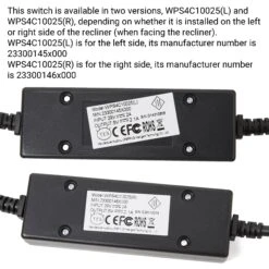 RMT WPS4C10025 4 Button Switch W/ USB Backlit For Recliner Lift Chair -LifeEasySupply Tech Deals Store 3X4A8731