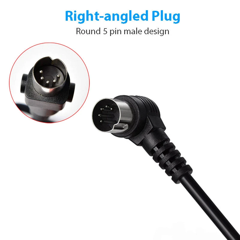 Right Angled 2 Button Remote Controller For Riser Recliner Lift Chair W/ Round 5 Pin Plug 4 Right Angled 2 Button Remote Controller For Riser Recliner Lift Chair W/ Round 5 Pin Plug - Image 4