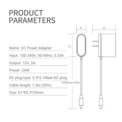 Power Adapter For Recliner Massage System 12V 2A DC5.5*2.1 -LifeEasySupply Tech Deals Store 7 cde1ea97 badc 48d3 ab0e 4c76a77157c5