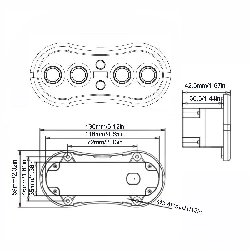 6 Buttons Control Switch For Recliner Sofa Chair With USB & LED-backlit 7 6 Buttons Control Switch For Recliner Sofa Chair With USB & LED-backlit - Image 7