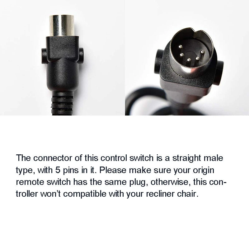 6 Buttons Control Switch For Recliner Sofa Chair With USB & LED-backlit 9 6 Buttons Control Switch For Recliner Sofa Chair With USB & LED-backlit - Image 9