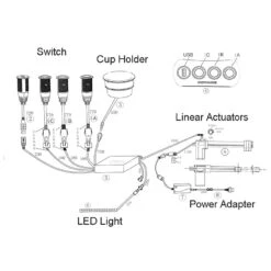 EMoMo E202A-R Junction Box /Control Box For Home Theater Chair -LifeEasySupply Tech Deals Store E202A R Z2044 V01 QY03 1 2