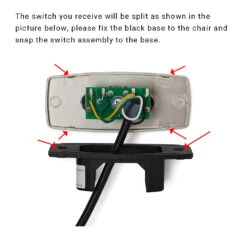 OKIN JLDK.59.02.01 2 Button Recliner Switch 6 OKIN JLDK.59.02.01 2 Button Recliner Switch -LifeEasySupply Tech Deals Store IMG 6116