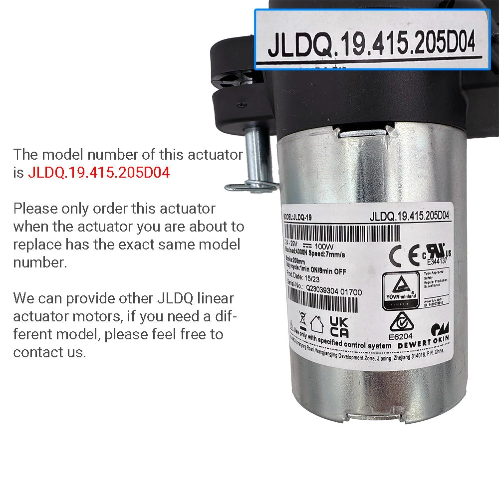 OKIN JLDQ.19.415.205D04 Linear Actuator For Recliner/Lift Chair 2 OKIN JLDQ.19.415.205D04 Linear Actuator For Recliner/Lift Chair - Image 2