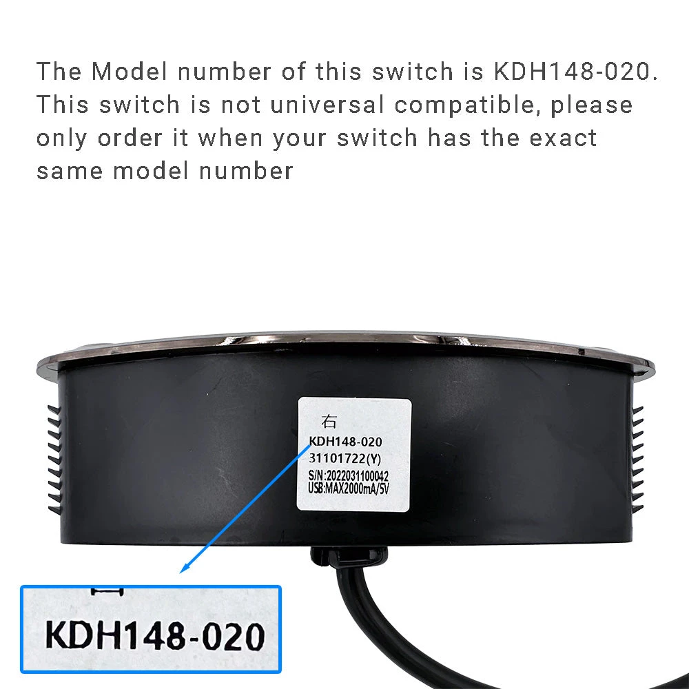 KDH148-020 5 Button 5 Pin Switch For Recliner Or Lift Chair 3 KDH148-020 5 Button 5 Pin Switch For Recliner Or Lift Chair - Image 3