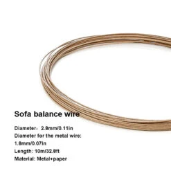 Saggy Sofa Repair Kit Zig-Zag Spring Paper Wrapped Balance Wire 33ft + 40 Clips -LifeEasySupply Tech Deals Store b4d1fc5641190bc7550558507520f172